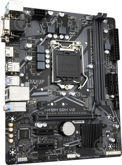 Материнська плата Gigabyte H410M S2 V2 (Socket 1200, Intel H410, mirco ATX) - фото 3