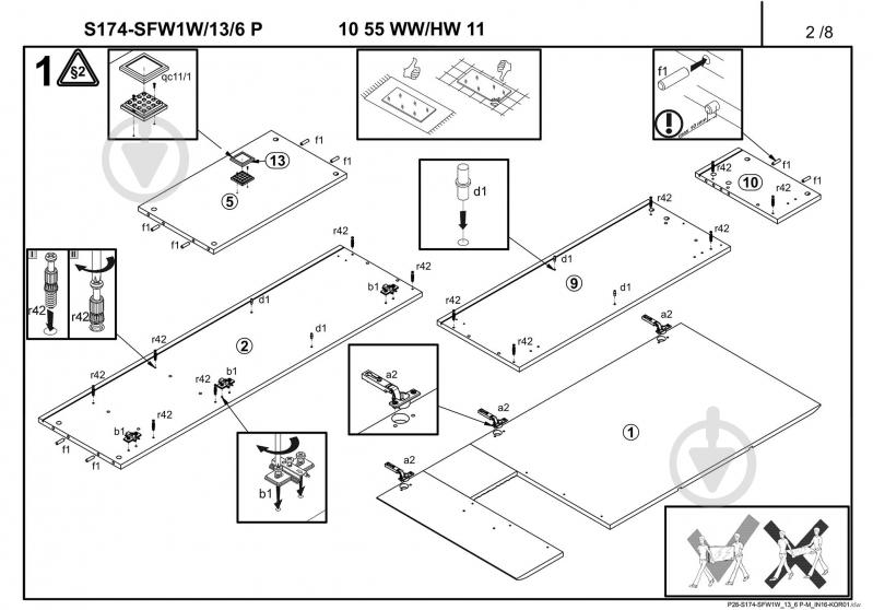 Витрина BRW Україна SFW1W/13/6L Fun белый - фото 3 Витрина BRW Україна SFW1W/13/6L Fun белый - фото 3