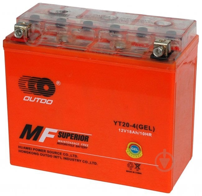 ᐉ Аккумулятор автомобильный Outdo 18Ah 12V «+» слева (HCOG-18N-0 ...