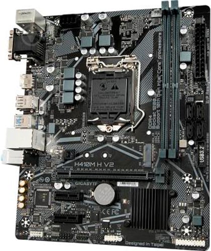 Материнська плата Gigabyte H410M H V2 (Socket 1200, Intel H410, mirco ATX) - фото 3