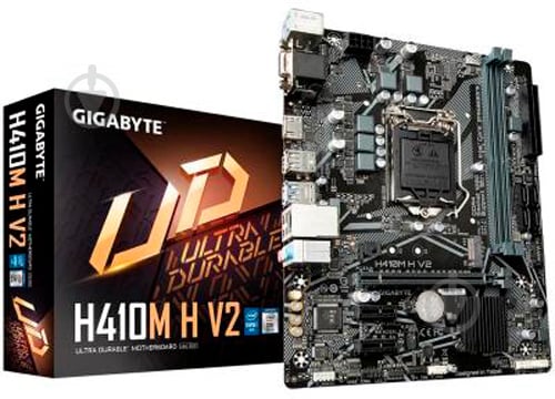 Материнська плата Gigabyte H410M H V2 (Socket 1200, Intel H410, mirco ATX) - фото 5