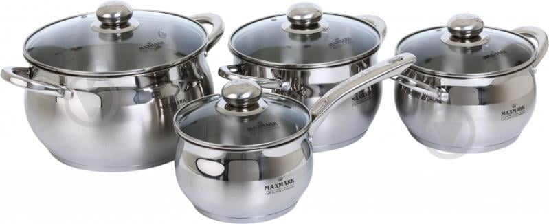 Набор кастрюль Maxmark 8 предметов MK-APP7508L - фото 1 Набор кастрюль Maxmark 8 предметов MK-APP7508L - фото 1