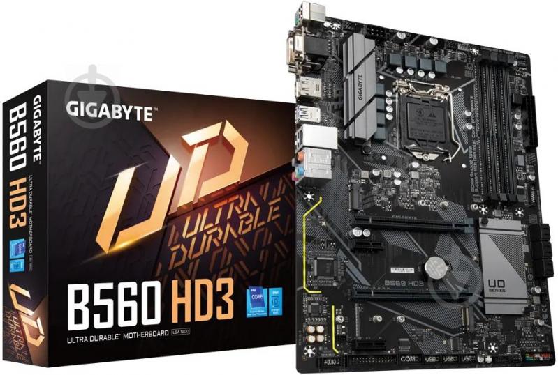 Материнська плата Gigabyte B560 HD3 (Socket 1200, Intel B560, ATX) - фото 2