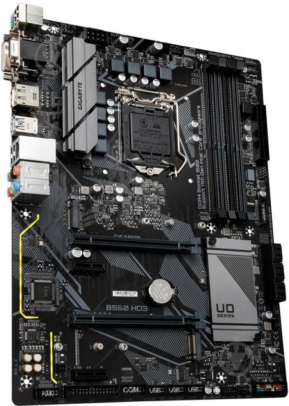 Материнська плата Gigabyte B560 HD3 (Socket 1200, Intel B560, ATX) - фото 3