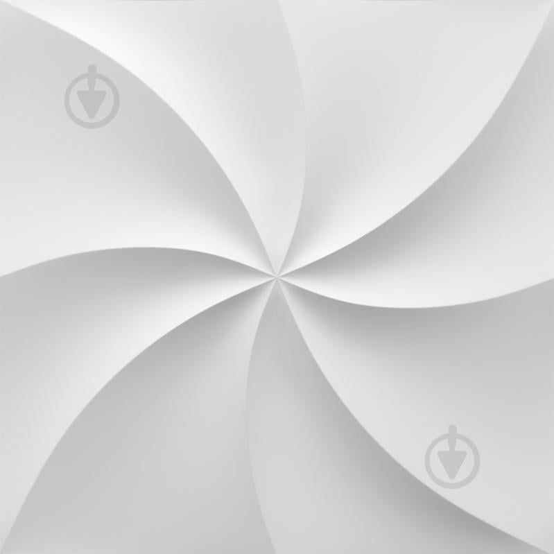 3D-панель гипсовая BeautyWalls Zephyr армированная 600x600x25 мм белый - фото 1