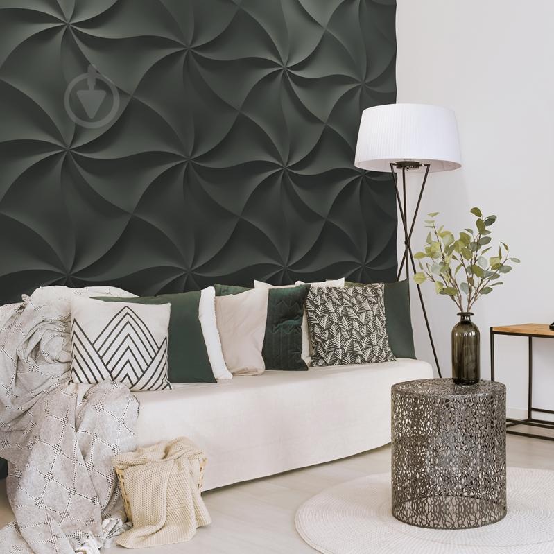 3D-панель гипсовая BeautyWalls Zephyr армированная 600x600x25 мм белый - фото 3