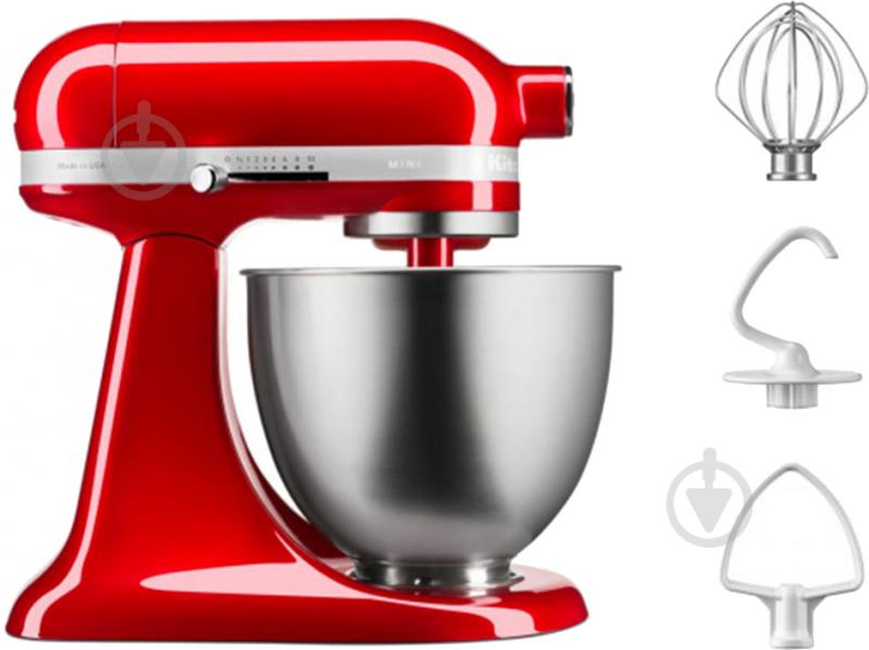 Кухонна машина KitchenAid Artisan MINI 3,3 л 5KSM3311XECA з відкидним блоком карамельне яблуко - фото 2