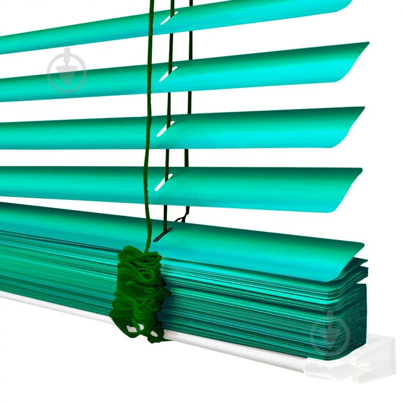 Жалюзи Rollotex алюминиевые горизонтальные с фиксацией 91х190 см зеленый металлик - фото 5 Жалюзи Rollotex алюминиевые горизонтальные с фиксацией 91х190 см зеленый металлик - фото 5