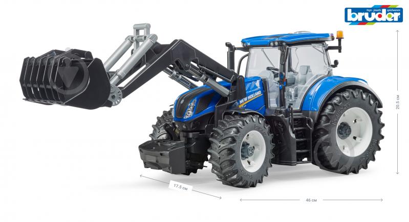 Трактор Bruder New Holland з навантажувачем 1:16 03121 - фото 2