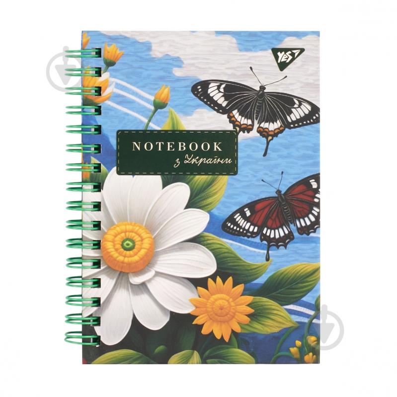 Блокнот YES 64 лист. 7БЦ cпираль Ukrainian notebook клетка - фото 1