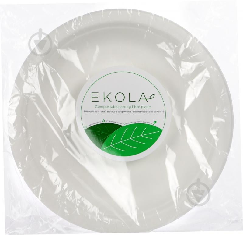 Тарелка одноразовая бумажная Ekola 10 шт. - фото 3