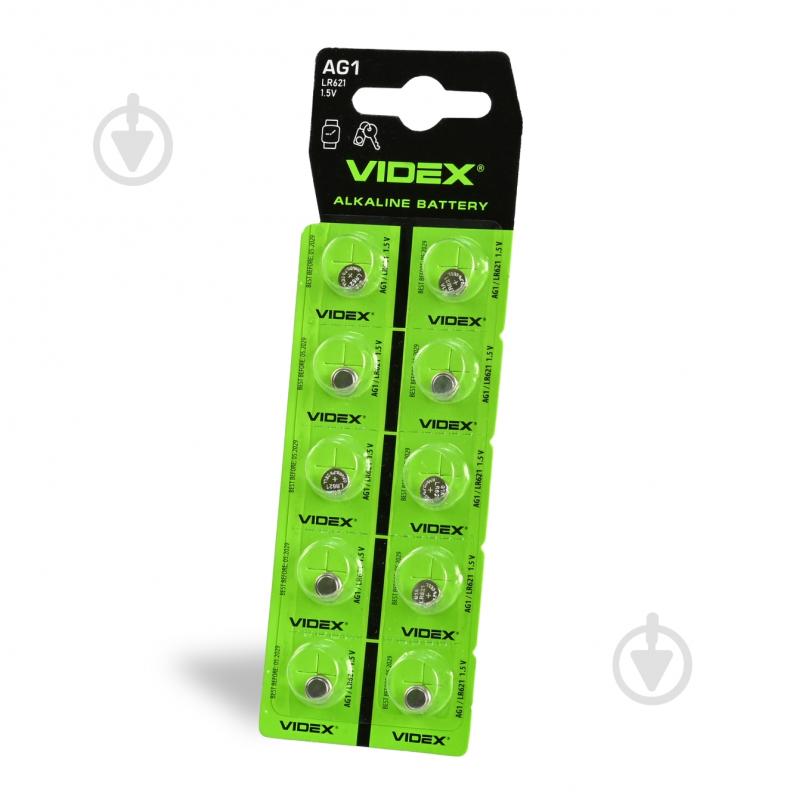 Батарейка Videx часовая AG1 10 шт. (23265) - фото 1