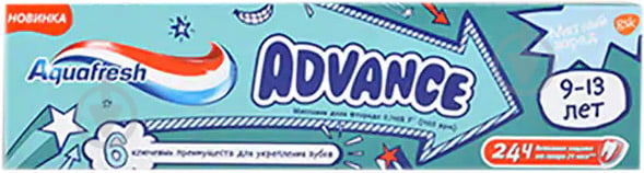 Зубная паста Aquafresh Advance 9-13 лет 75 мл - фото 1