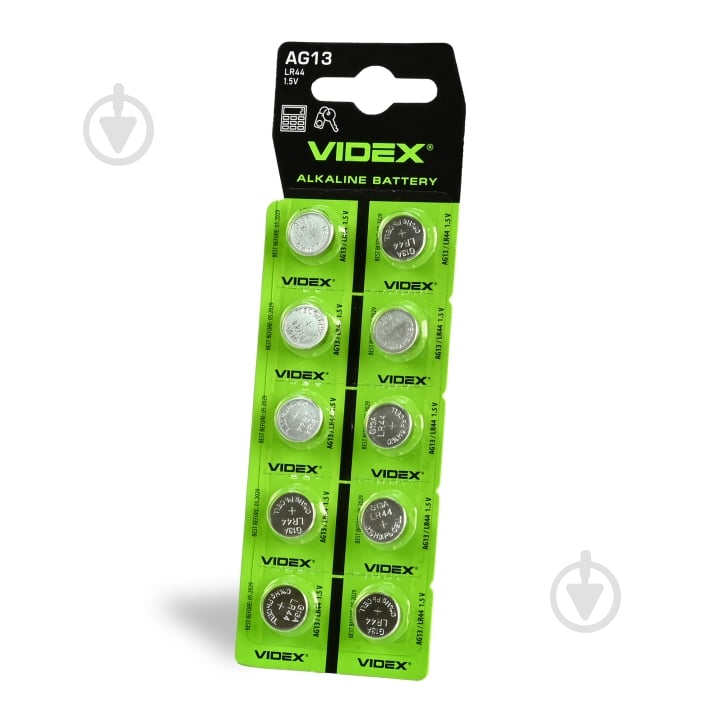 Батарейка Videx AG13 10 шт. (23272) - фото 1