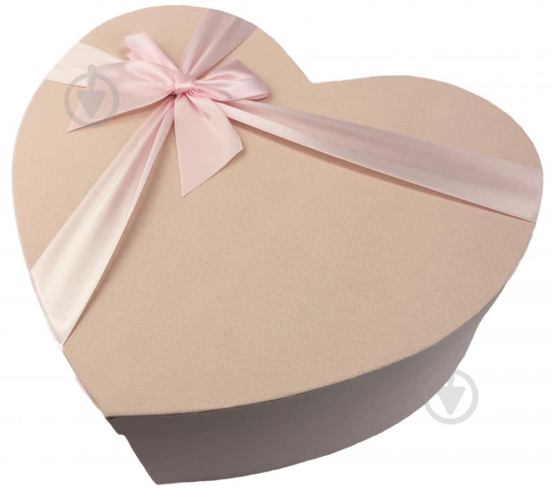 Коробка подарочная розовая, с бантом - фото 1