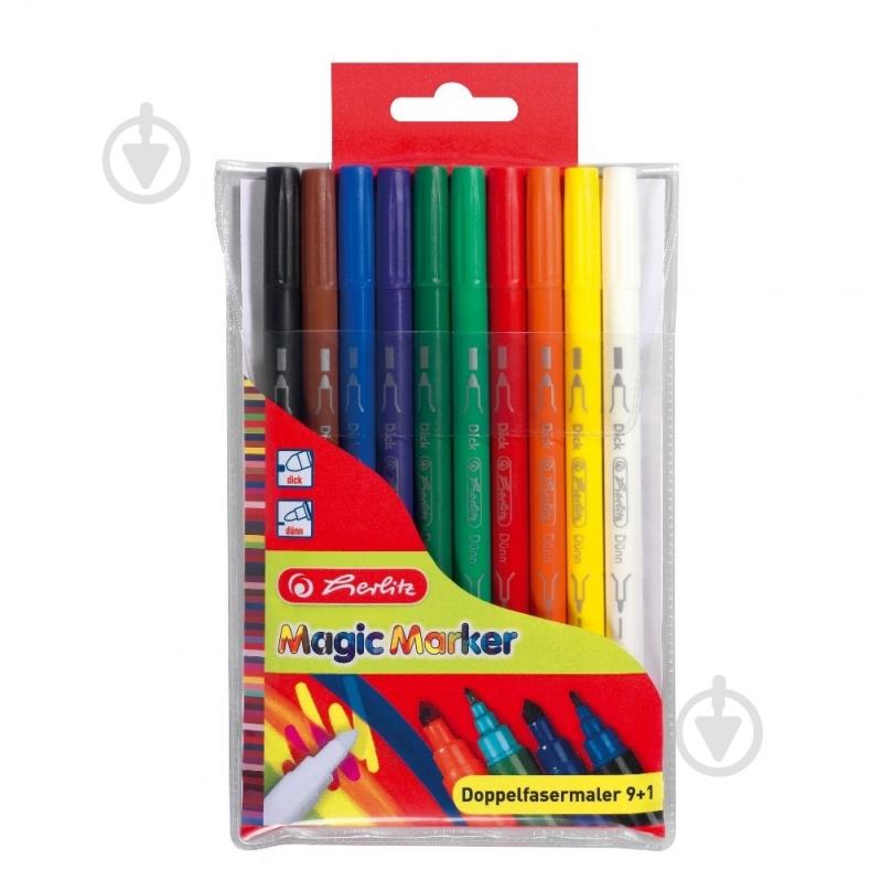Фломастеры двухсторонние Magic 8651408 Herlitz - фото 1