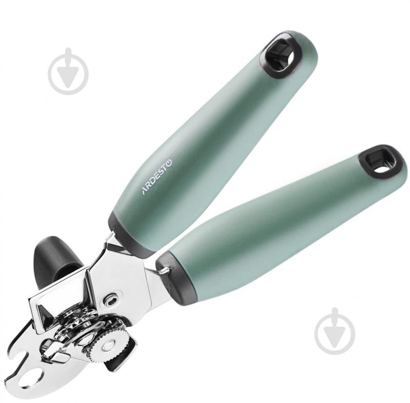 Ключ консервный Ardesto Gemini 18,5 см серый с зеленым AR2110PG - фото 2 Ключ консервный Ardesto Gemini 18,5 см серый с зеленым AR2110PG - фото 2