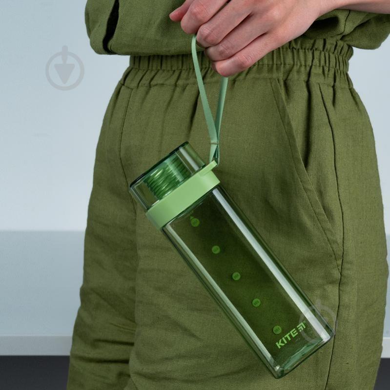 Бутылка для воды KITE 500 мл зеленая K24-1209-2 зеленая - фото 5 Бутылка для воды KITE 500 мл зеленая K24-1209-2 зеленая - фото 5