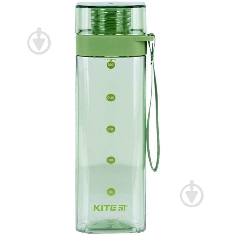 Бутылка для воды KITE 500 мл зеленая K24-1209-2 зеленая - фото 1 Бутылка для воды KITE 500 мл зеленая K24-1209-2 зеленая - фото 1