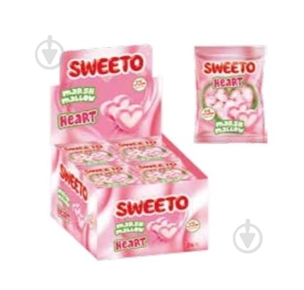 Маршмелоу SWEETO Heart 30 гр - фото 1