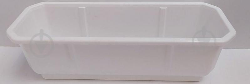 УЦІНКА! Ящик балконний Алеана Дама з підставкою 50,0x18,0 см прямокутний 9 л білий (УЦ №77) - фото 2 УЦІНКА! Ящик балконний Алеана Дама з підставкою 50,0x18,0 см прямокутний 9 л білий (УЦ №77) - фото 2