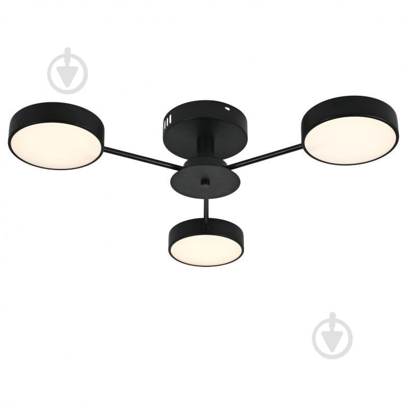 Люстра светодиодная Victoria Lighting с пультом 46 Вт черный Wood/PL3 black - фото 1