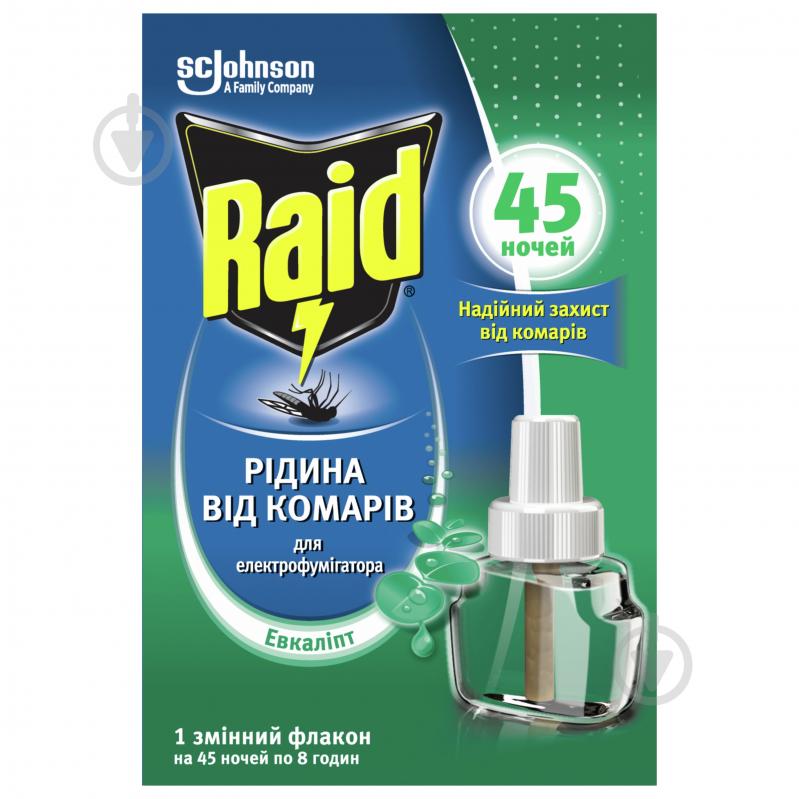 Жидкость Raid Эвкалипт 45 ночей 32,9 мл - фото 1