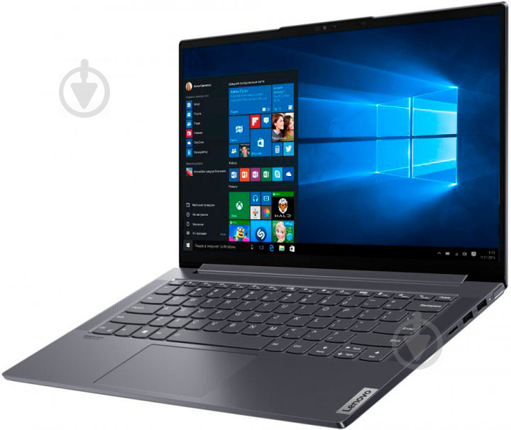 Ноутбук Lenovo Yoga Slim 7 14IIL05 14 (82A100HWRA) slate grey - фото 6