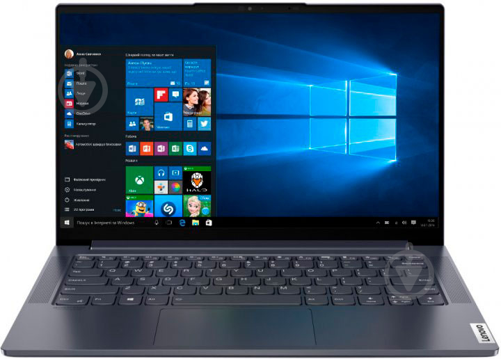 Ноутбук Lenovo Yoga Slim 7 14IIL05 14 (82A100HWRA) slate grey - фото 1