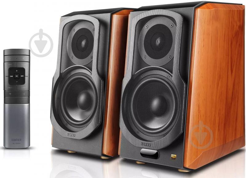 Акустическая система Edifier S1000W 2.0 brown 120W Bluetooth Wi-Fi Hi-Res - фото 2