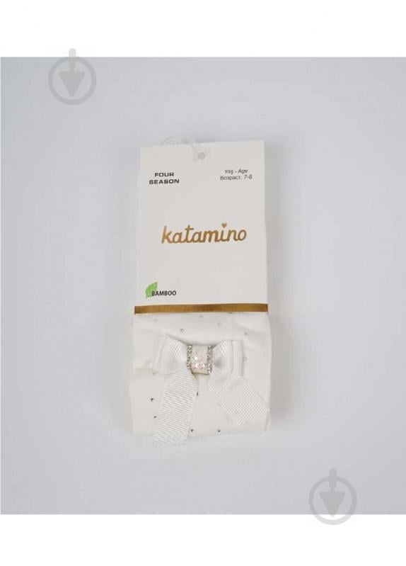 Колготки для дівчаток KATAMINO K32163 р.80-92 молочний - фото 2