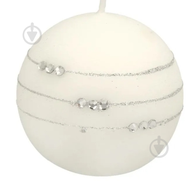 Свеча 80 мм Ожерелье белое Pako-If - фото 1