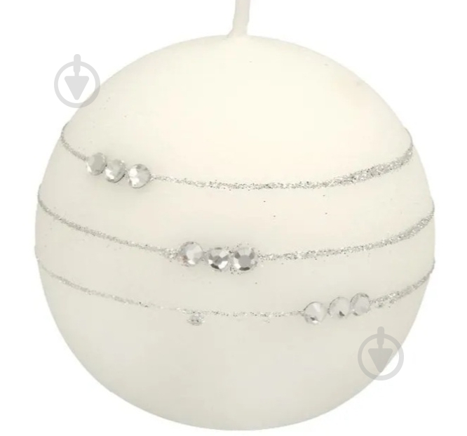 Свеча 100 мм Ожерелье белое Pako-If - фото 1