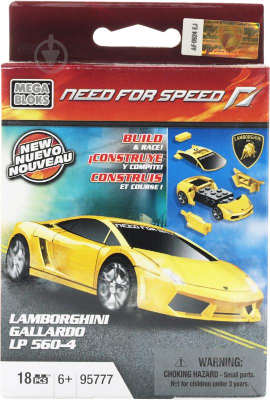 Конструктор Mega Bloks Need For Speed Lamborghini Gallardo LP 560-4 95777 - фото 1