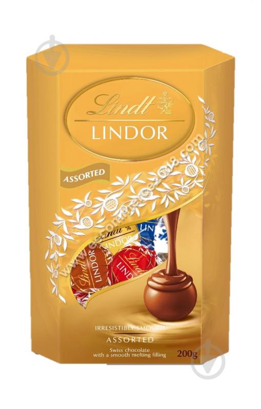 Шоколадные конфеты LINDT Lindor Balls ассорти 200 г - фото 1