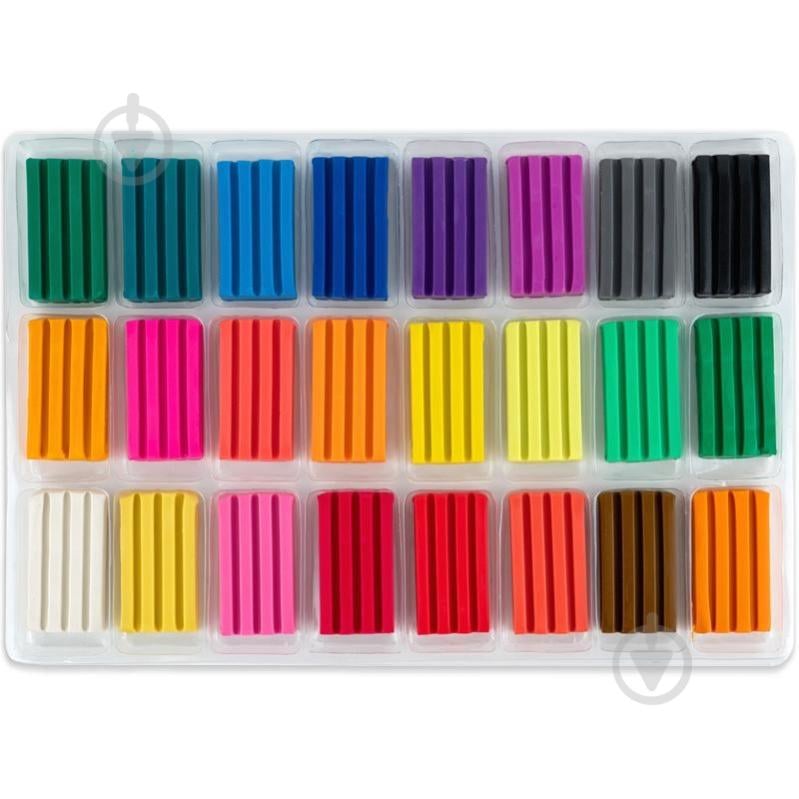 Пластилін восковий 24 кольори 480 г HW KITE - фото 2 Пластилін восковий 24 кольори 480 г HW KITE - фото 2