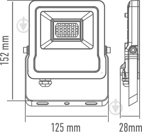 Прожектор Maxus 1-Max-01-LFL-2050 Flood Light LED 20 Вт IP65 чорний - фото 2