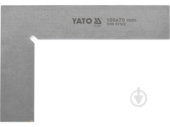 Угольник YATO 100x70 мм YT-70751 - фото 1