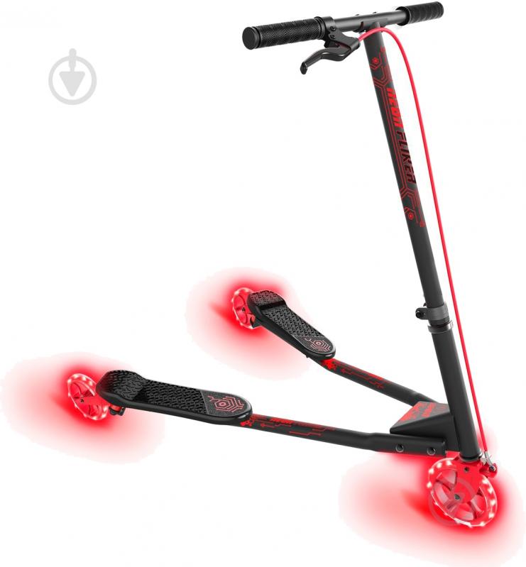 Самокат Neon Fliker черный N100946 - фото 1