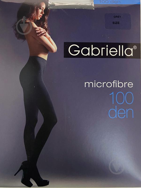 Колготки жіночі Gabriella 124 MICROFIBRE 100 den р. 2 сірий - фото 1