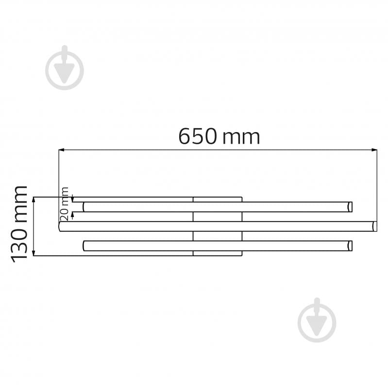 Люстра светодиодная HOROZ ELECTRIC LIBERTY 4000K 1800 Lm 1x30 Вт черный 019-054-0030-020 - фото 2