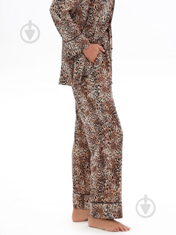 Пижама женская German Volf принт леопард р. XL коричневый (25035) - фото 5