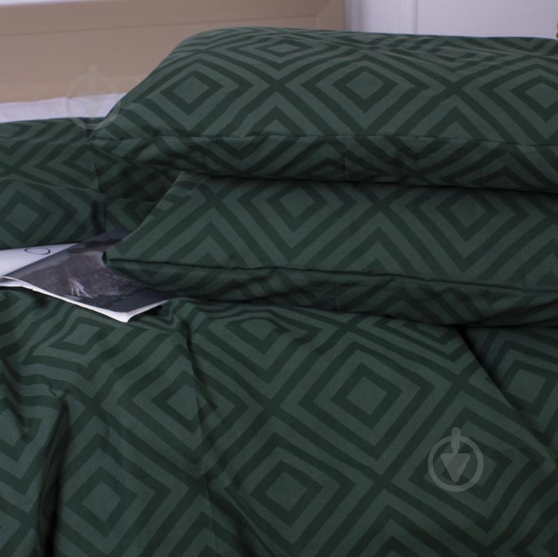 Комплект постельного белья MirSon 17-0622 Geometry Emerald зеленый - фото 3