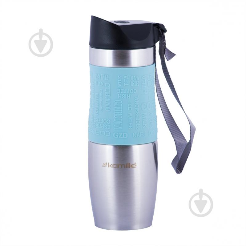 Термокружка Kamille KM-2051-BL - фото 1 Термокружка Kamille KM-2051-BL - фото 1