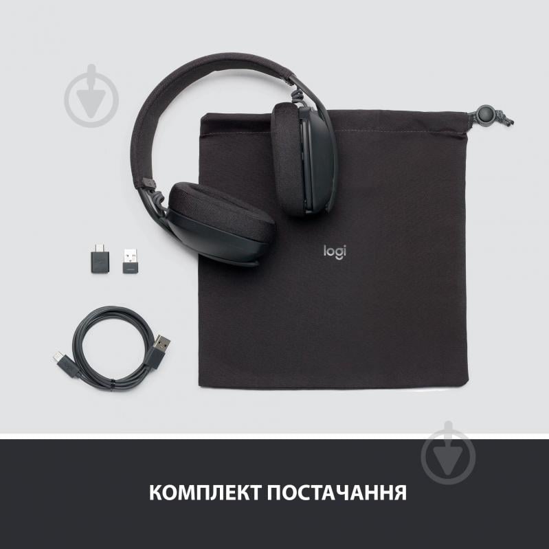 Навушники Logitech Zone Vibe 125 Graphite (L981-001126) - фото 9