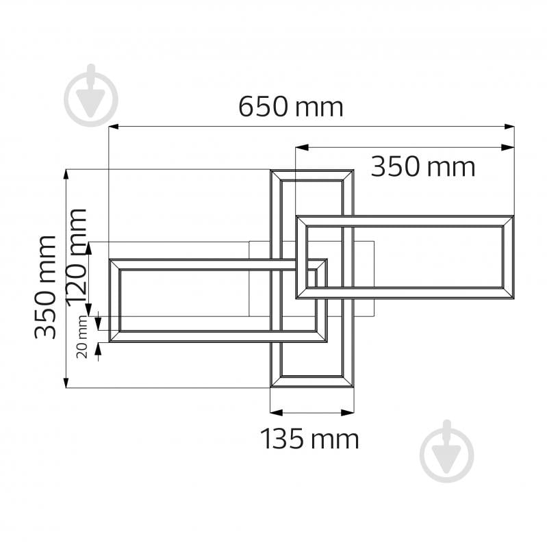 Люстра светодиодная HOROZ ELECTRIC Concorde-24 4000K 1200Lm 24 Вт черный 019-053-0024-020 - фото 2