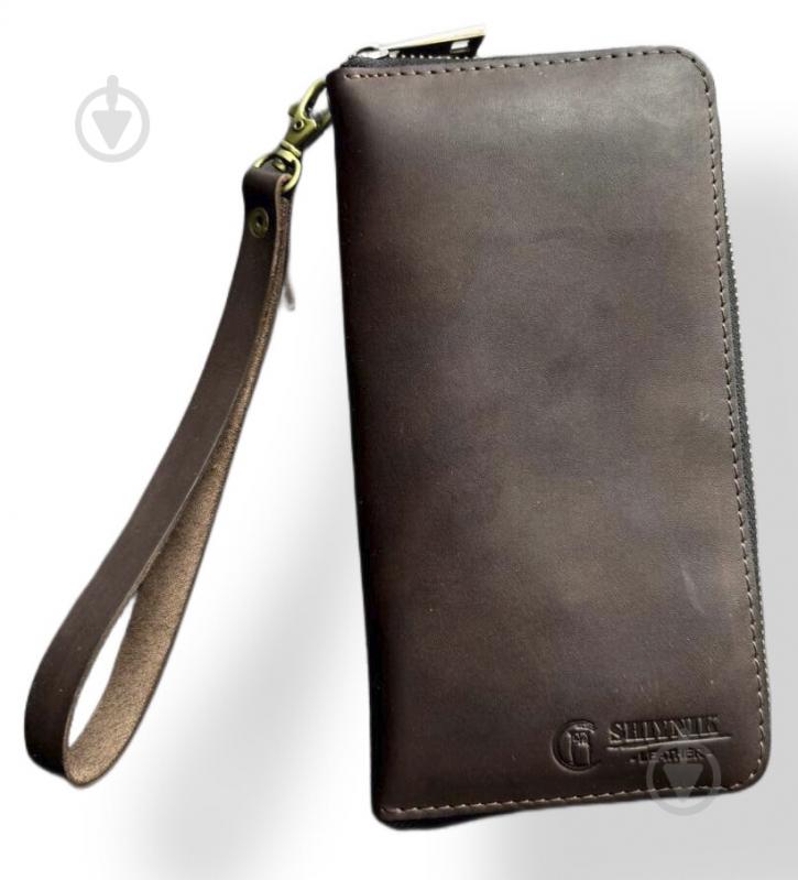 Кошелек LUCEM Зиппер темно-коричневый - фото 1 Кошелек LUCEM Зиппер темно-коричневый - фото 1