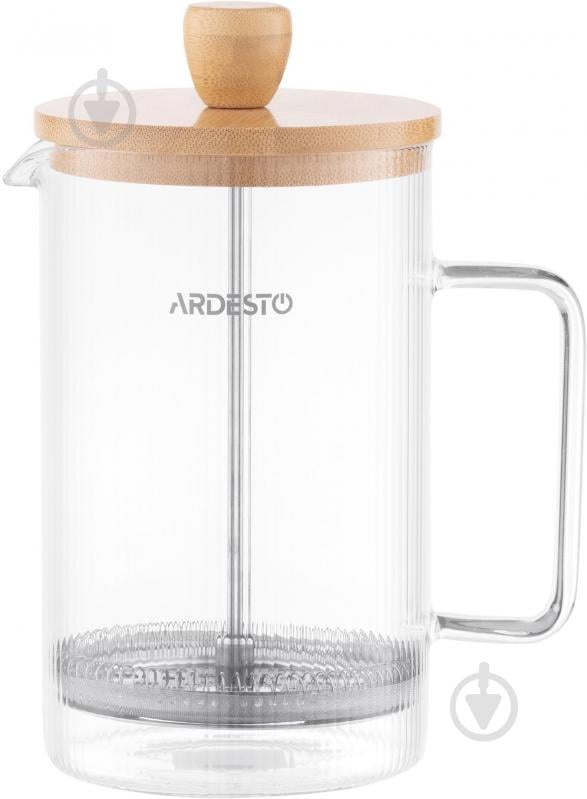 Френч-пресс Ardesto Midori 800 мл прозрачный AR1009WL - фото 2 Френч-пресс Ardesto Midori 800 мл прозрачный AR1009WL - фото 2