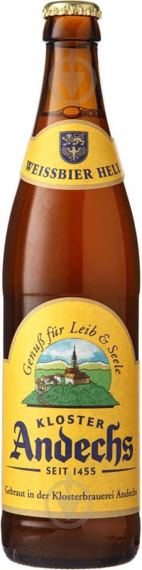 Пиво Andechser Weissbier Hell 500 мл - фото 1