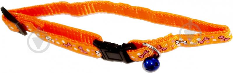 Ошейник Lilli Pet Cat collar 10 мм 18-30 см темно-оранжевый - фото 1